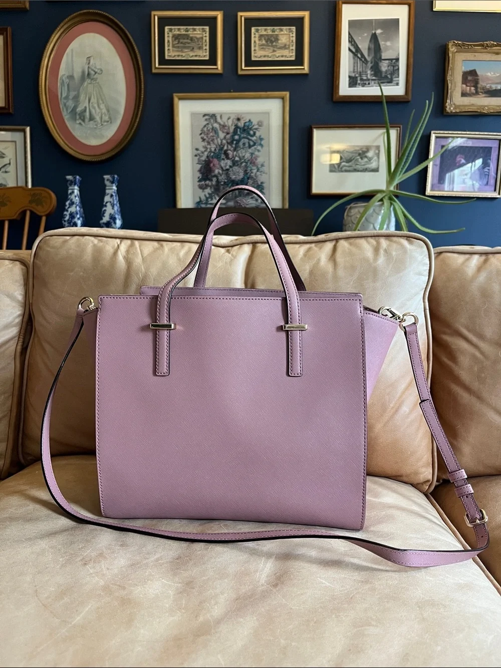 kate spade Mauve Pink Leather Shoulder Tote